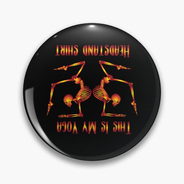 Item preview, This Is My Yoga Headstand Cool Sunset Gradient Skeleton Yoga Design Funny Yoga Lovers Headstand Gift For Men Women designed and sold by pedrored369.