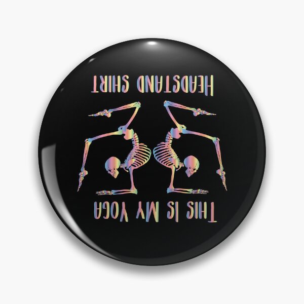 Item preview, This Is My Yoga Headstand Cool Colorful Gradient Skeleton Yoga Design Funny Yoga Lovers Headstand Gift For Men Women designed and sold by pedrored369.