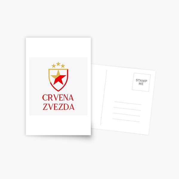 Crvena Zvezda - Red Star Postcard for Sale by VRedBaller