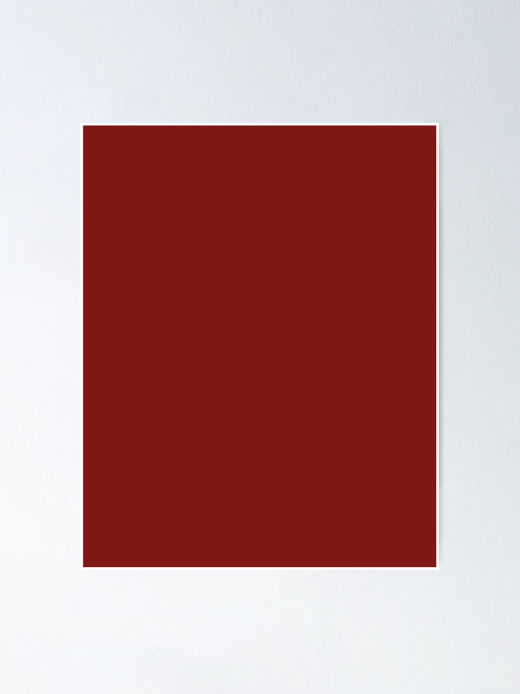 Imagen 1 de 3, Póster con la obra Falu Red Plain color , diseñada y vendida por SolidColor.