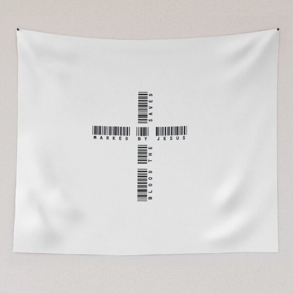 Item preview, MARKED BY JESUS Barcode Cross- Christian t-shirt, hoodie, youth, sweatshirts, etc. designed and sold by Brent Horton.