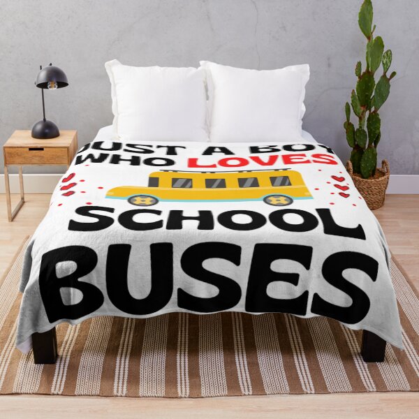 Item preview, Just A Boy Who Loves School Buses Funny Back To School For Kids designed and sold by chetan786.