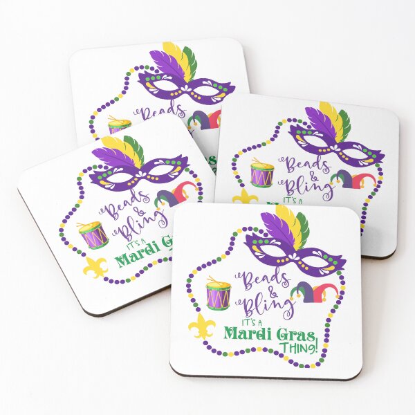 Item preview, Mardi Gras Beads & Bling It's a Mardi Gras Thing Cool designed and sold by R&BApparel.