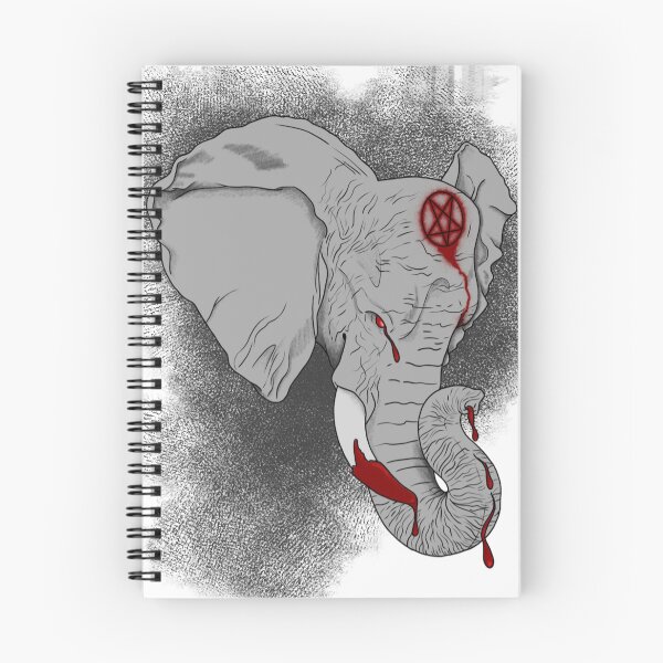 Item preview, Hellephant with background designed and sold by NumbSkullD.