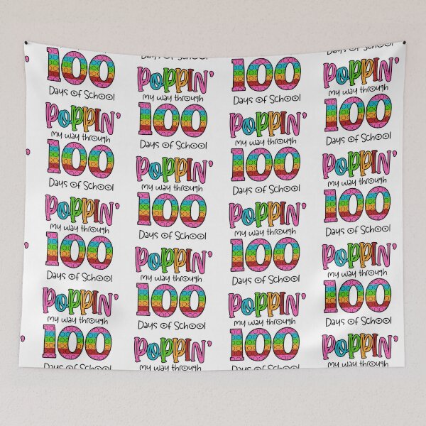 Item preview, Poppin' My Way Through 100 Days of School I 100th Day School designed and sold by younghopes.