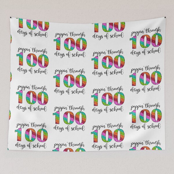 Item preview,  Poppin' Through 100 Days of School I 100th Day School designed and sold by younghopes.