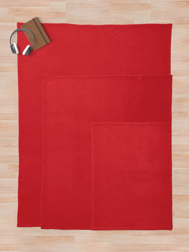Thumbnail 5 von 6, Fleecedecke, Fire Engine Red Plain color  designt und verkauft von SolidColor.