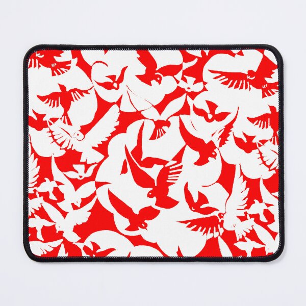 Item preview, Pigeons in Red and Transparent 1928 pattern and from the Rijksmuseum designed and sold by RyanCaudell.