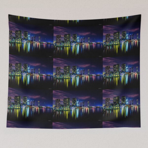 Item preview, Victoria Harbour, Melbourne Docklands at night, Victoria, Australia. designed and sold by Vicki Walsh.