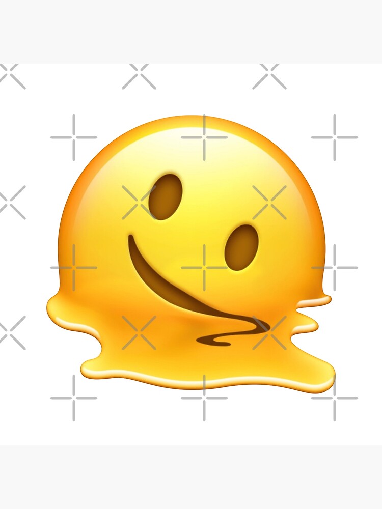 Melting Face Emoji Poster For Sale By Zulfikangga Redbubble