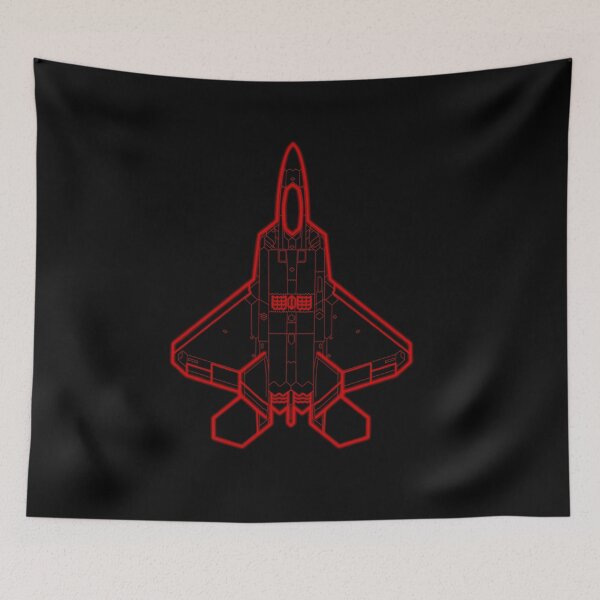 Item preview, Lockheed Martin F-22 Raptor - Red Lines - Glare designed and sold by FighterStyle.