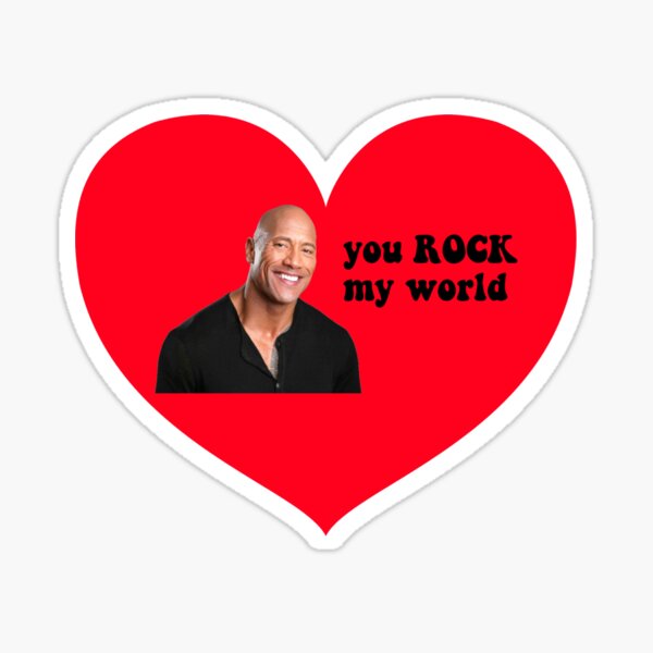 Dwayne The Rock Johnson Eyebrow Raise Sticker for Sale by