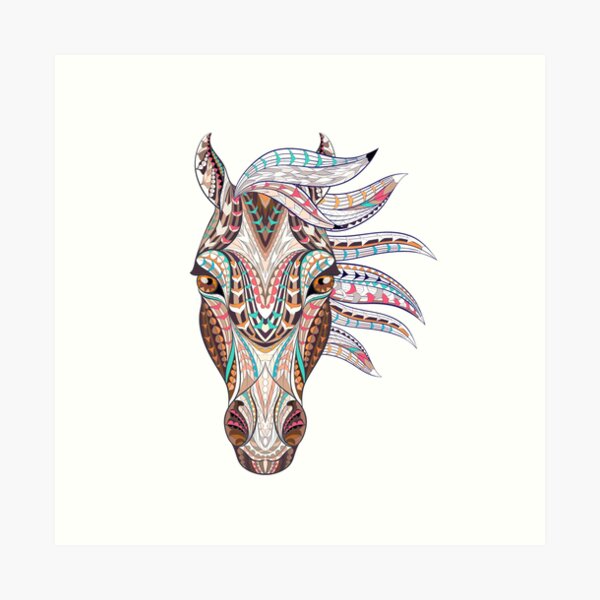 Item preview, Horses Head Colorful Design Nice Abstract Horses Heads for any Horse Lover. designed and sold by Abstractdiva.