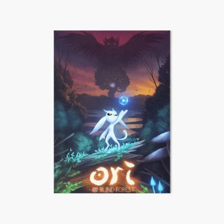 Store Ori and the Blind forest, Ori wall decor, Sein wall art, Fantasy Forest print, Video Game art, Ori on canvas, Sein print, Idea for Gift