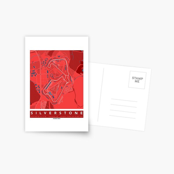 Item preview, Silverstone -- Track Map designed and sold by MoshoboMakes.