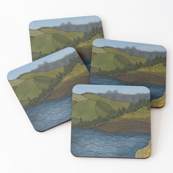 Item preview, Mountain Lake Landscape Sierras designed and sold by WalkSimplyArt.