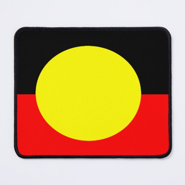 Item preview, Australian Aborigines Aboriginal Flag Australia designed and sold by Draculaura2009.