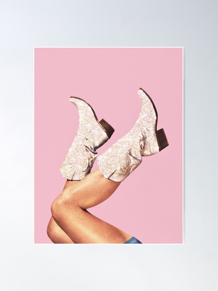 Alternate view of These Boots - Glitter Pink II Poster