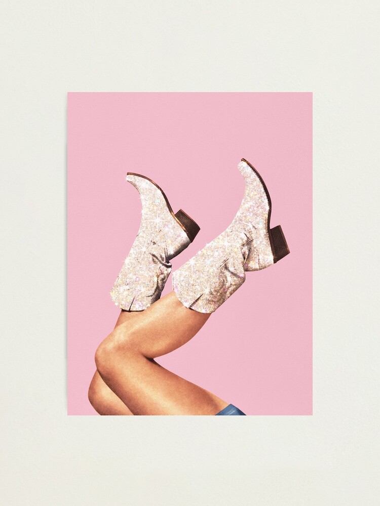 "These Boots Glitter Pink II" Photographic Print for Sale by VertigoA