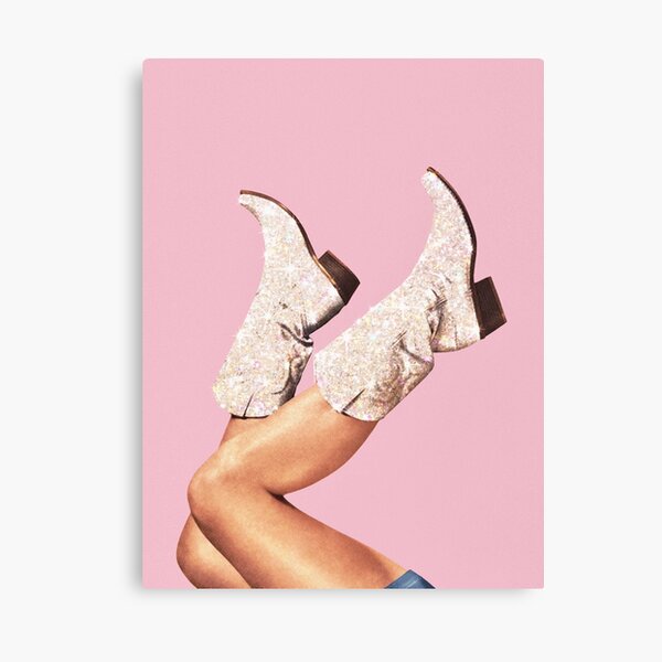 Vista previa del artículo con la obra «Estas botas - Glitter Pink II», diseñado y vendido por Vertigo Artography.