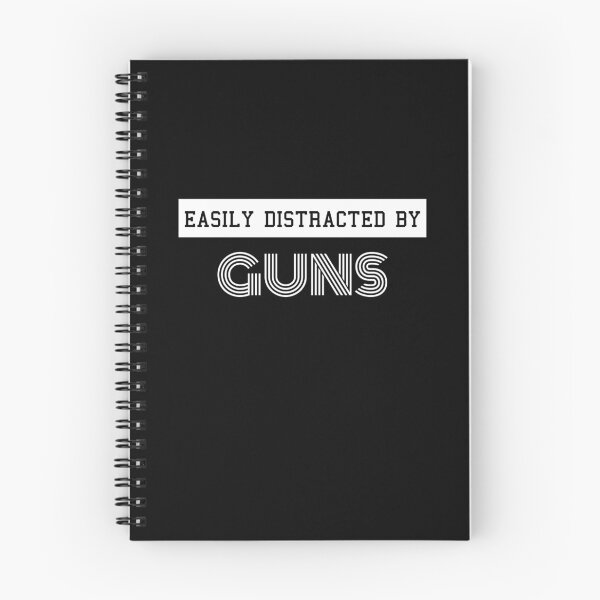 Item preview, Easily Distracted By Guns Funny Design designed and sold by sherwinc.