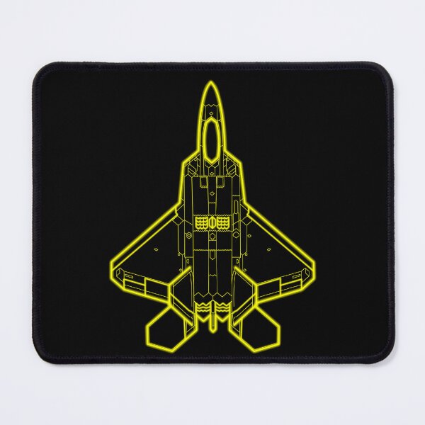 Item preview, Lockheed Martin F-22 Raptor - Yellow Lines - Glare designed and sold by FighterStyle.