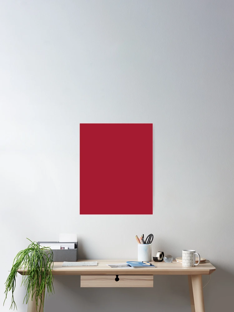 Thumbnail 2 von 3, Poster, Harvard Crimson Red Plain color designt und verkauft von SolidColor.