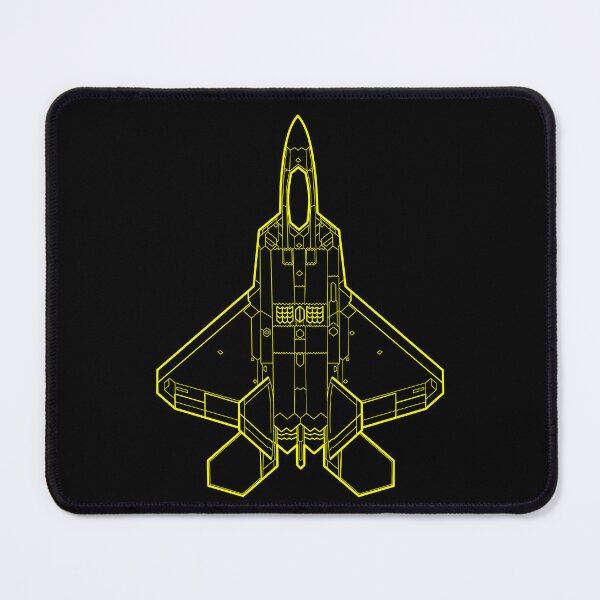 Item preview, Lockheed Martin F-22 Raptor - Yellow Lines designed and sold by FighterStyle.