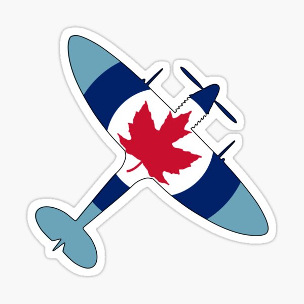 Vista previa del artículo con la obra «Silueta RCAF Roundel Spitfire», diseñado y vendido por SpitfireLew.