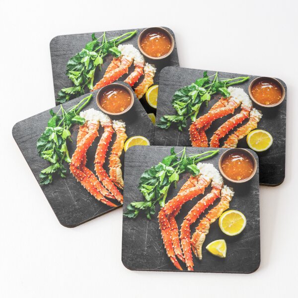 Item preview, Seafood. Crab, herbs, lemon — Food kitchen poster/blackboard, photo art designed and sold by GreekTavern1979.