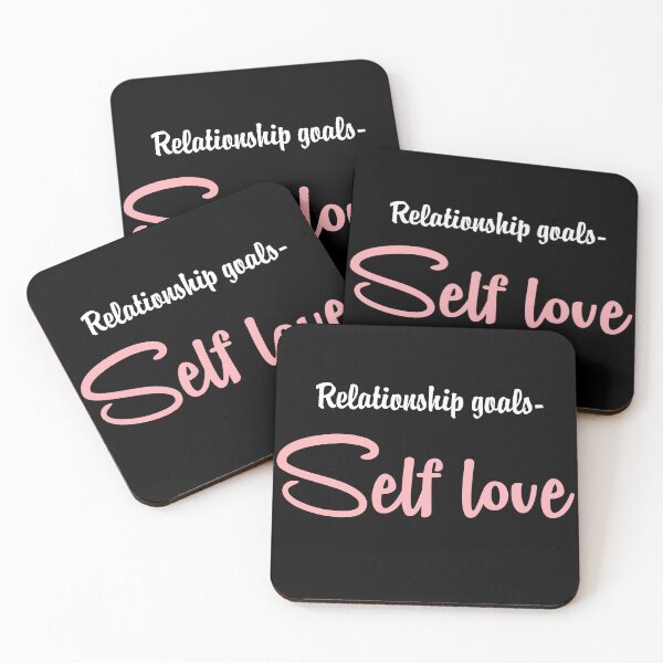 Item preview, Relationship goals - Self love designed and sold by Reets_Redbubble.