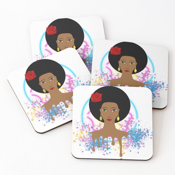 Item preview, Dripping woman head with paint splash design designed and sold by seelya83.