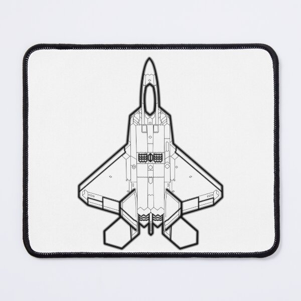 Item preview, Lockheed Martin F-22 Raptor - Black Lines designed and sold by FighterStyle.