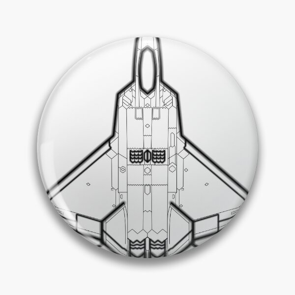 Item preview, Lockheed Martin F-22 Raptor - Black Lines designed and sold by FighterStyle.
