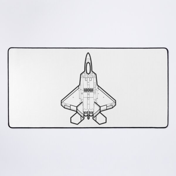 Item preview, Lockheed Martin F-22 Raptor - Black Lines designed and sold by FighterStyle.