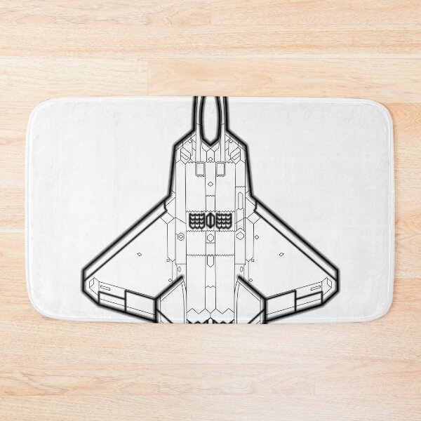 Item preview, Lockheed Martin F-22 Raptor - Black Lines designed and sold by FighterStyle.