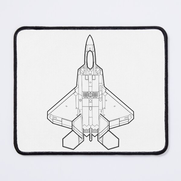 Item preview, Lockheed Martin F-22 Raptor - Black Lines designed and sold by FighterStyle.