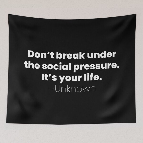 Item preview, Under the Social Pressure, Unknown Introvert Quote designed and sold by MariosNydras.