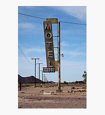 Motel Sign Photographic Print