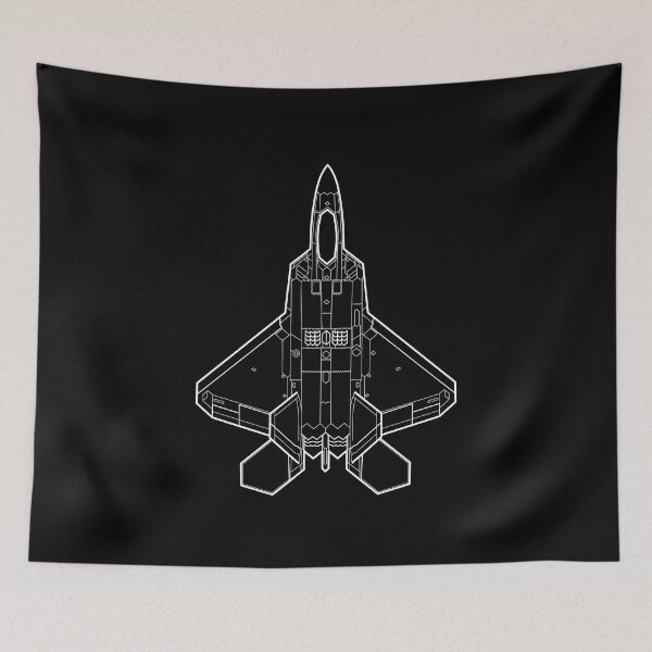 Item preview, Lockheed Martin F-22 Raptor - White Lines designed and sold by FighterStyle.