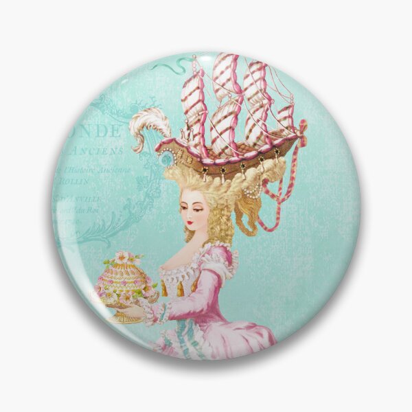 Item preview, Marie Antoinette une coiffure à la Belle-Poule, sailing ship, high hair  designed and sold by Wendy Paula Patterson.