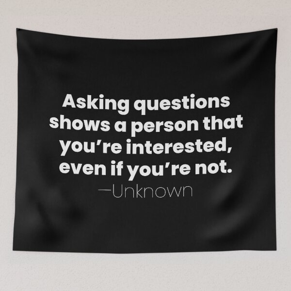 Item preview, Asking Questions, Unknown Introvert Quote designed and sold by MariosNydras.