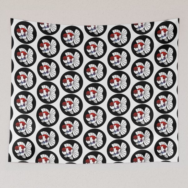 Item preview, Tri Color Oranda Logo B in Black 013122 designed and sold by Nosnah.