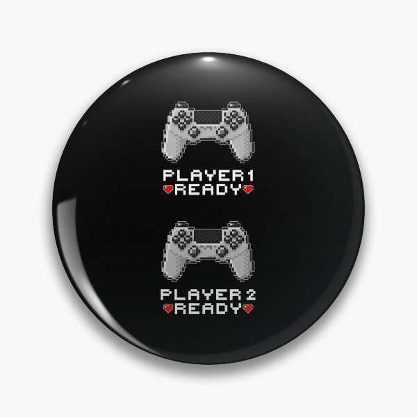 Item preview, Player 1 Player 2 Ready Sticker Pack, Valentines Gaming Couples designed and sold by FNStuff.
