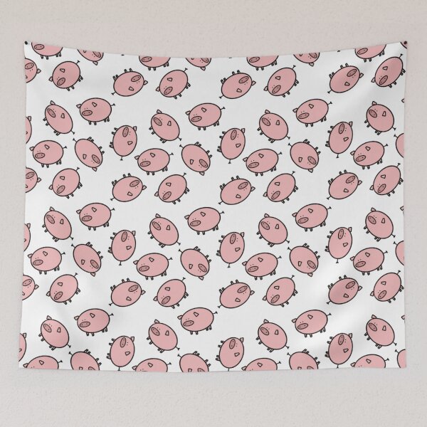 Item preview, Pink Mini Pig Pattern designed and sold by ThePigPatch.