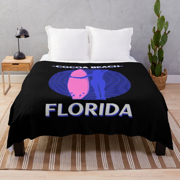 Item preview, Cocoa Beach Florida USA  Retro Sunset Girl Sunset Surfer designed and sold by Samsdesignshop.