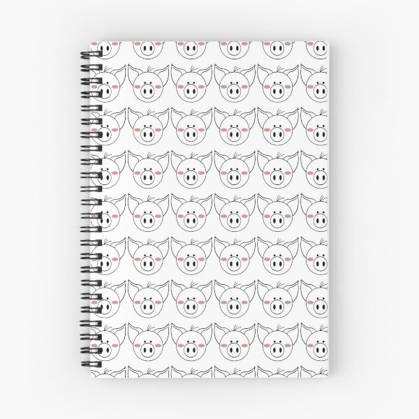Item preview, Black and White Pig Pattern designed and sold by ThePigPatch.