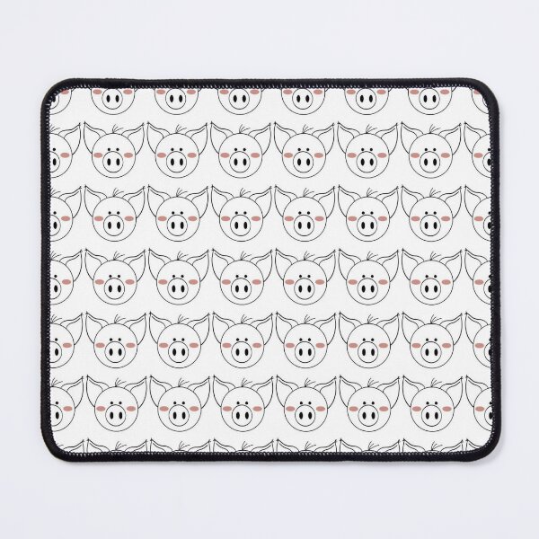 Item preview, Black and White Pig Pattern designed and sold by ThePigPatch.