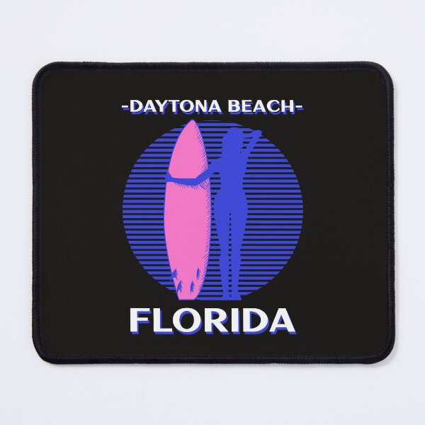 Item preview, Daytona Beach  Florida USA  Retro Sunset Girl  Surfer designed and sold by Samsdesignshop.