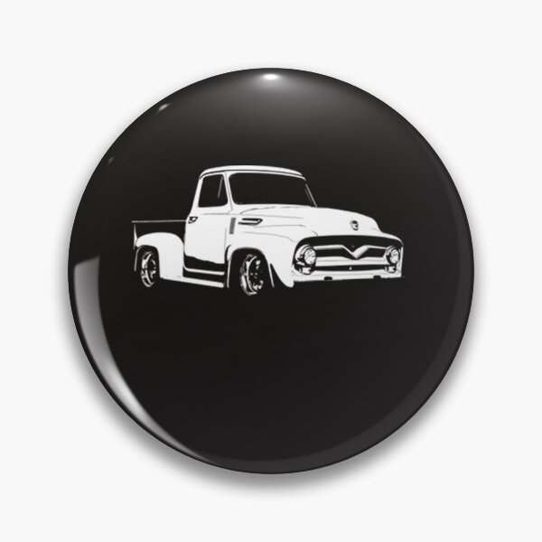 Item preview, Ford F 100 1955 Ford F-100 - stylized white on dark background designed and sold by Torque6699.